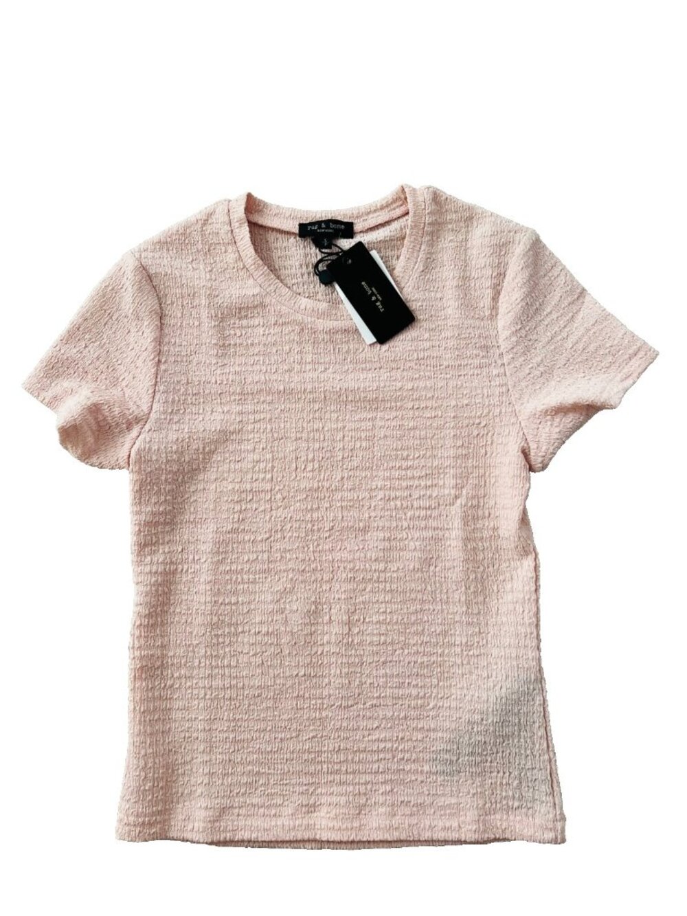 Rag & Bone Lou Textured Tee Dusty Pink ( S )